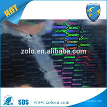 Wholesale Strong Adhesive Permanent sticky security labels holographic film